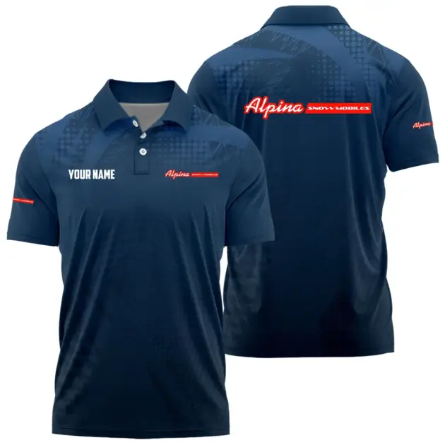 Alpina Snowmobiles Exclusive Logo Polo Shirt NBSGPLTS090107ASZ - Alpina Snowmobiles Polo Shirt