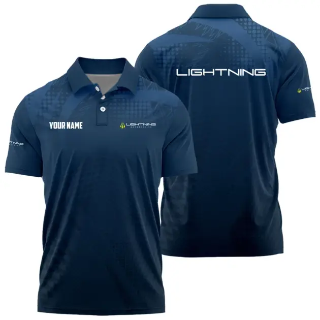 Lightning Motorcycles Exclusive Polo Shirt OSMTBPLTS121107LMZ - Lightning Motorcycles Polo Shirt