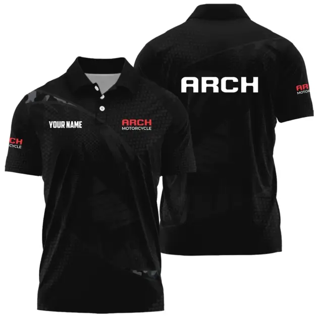 Arch Motorcycle Exclusive Polo Shirt OSMTBPLTS121112AMZ - Arch Motorcycle Polo Shirt