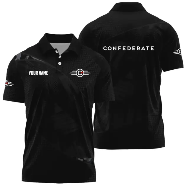Confederate Motors Exclusive Polo Shirt OSMTBPLTS121112CMZ - Confederate Motors Polo Shirt