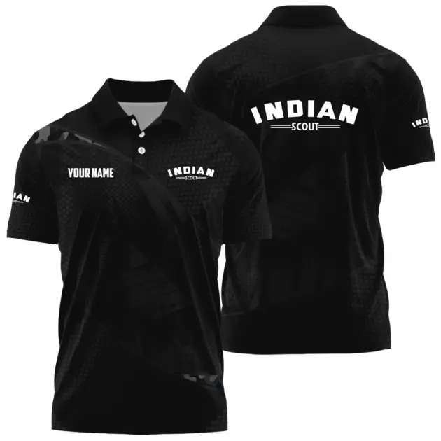 Indian Scout Exclusive Polo Shirt OSMTBPLTS121112ISZ - Indian Scout Polo Shirt