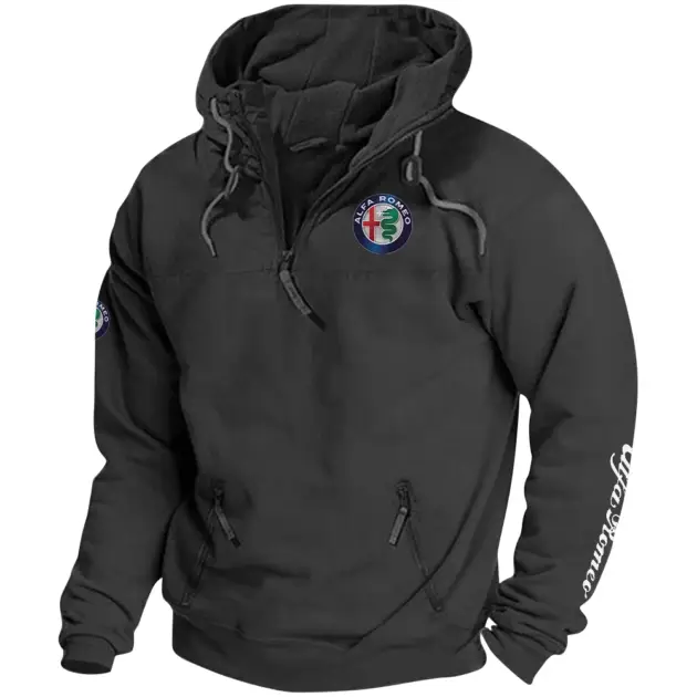 Alfa Romeo Exclusive Tactical Quarterzip Hoodie OUFAH1880819AFZ - Alfa Romeo Hoodie