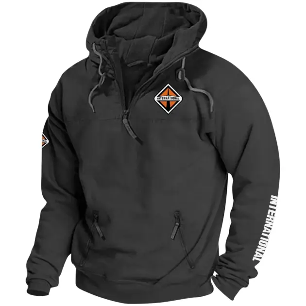International Trucks Exclusive Tactical Quarterzip Hoodie OUFAH1880819INZ - International Trucks Hoodie