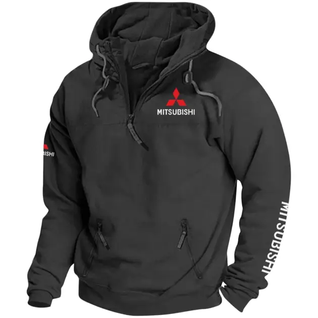 Mitsubishi Exclusive Tactical Quarterzip Hoodie OUFAH1880819MSBZ - Mitsubishi Hoodie