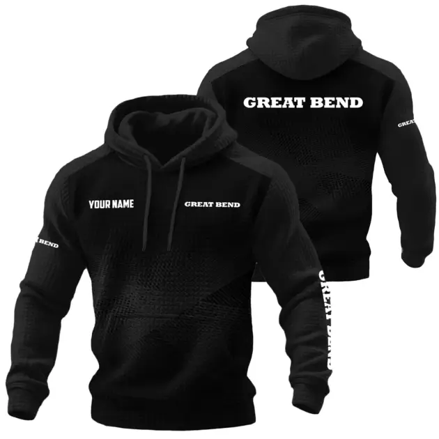 Great Bend Exclusive Waffle Quilted Hoodie OUFAH3580819GBZ - Great Bend Hoodie