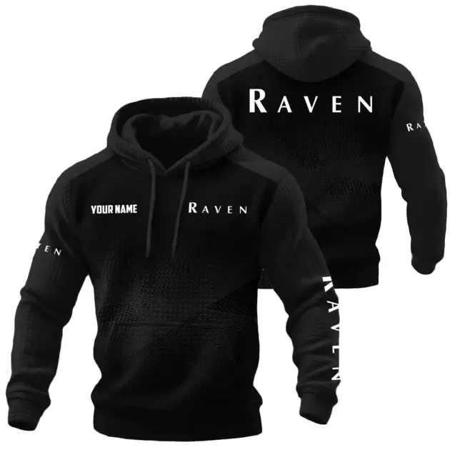 Raven Exclusive Waffle Quilted Hoodie OUFAH3580819RIZ - Raven Hoodie
