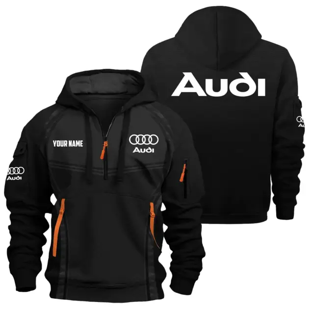 Audi Exclusive Hoodie Half Zipper OUFAHHZ081914AUZ - Audi Hoodie
