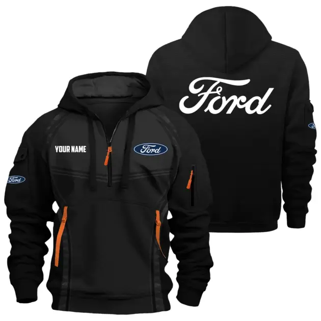 Ford Exclusive Hoodie Half Zipper OUFAHHZ081914F1Z - Ford Hoodie