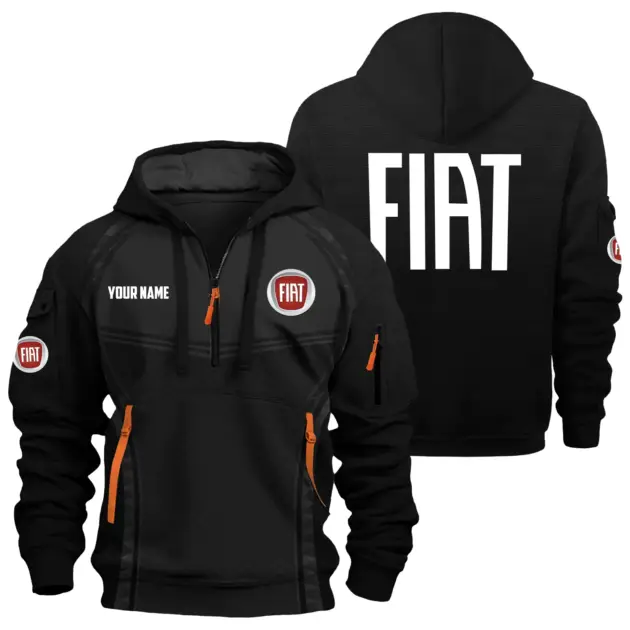 Fiat Exclusive Hoodie Half Zipper OUFAHHZ081914FTZ - Fiat Hoodie