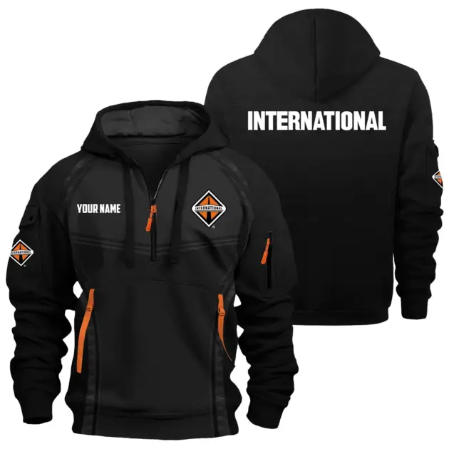 International Trucks Exclusive Hoodie Half Zipper OUFAHHZ081914INZ - International Trucks Hoodie