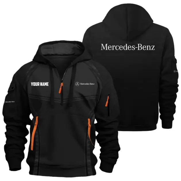 Mercedes-Benz Exclusive Hoodie Half Zipper OUFAHHZ081914MBZ - Mercedes-Benz Hoodie