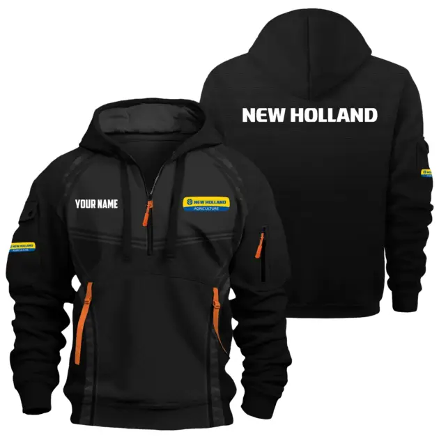 New Holland Exclusive Hoodie Half Zipper OUFAHHZ081914NHZ - New Holland Hoodie