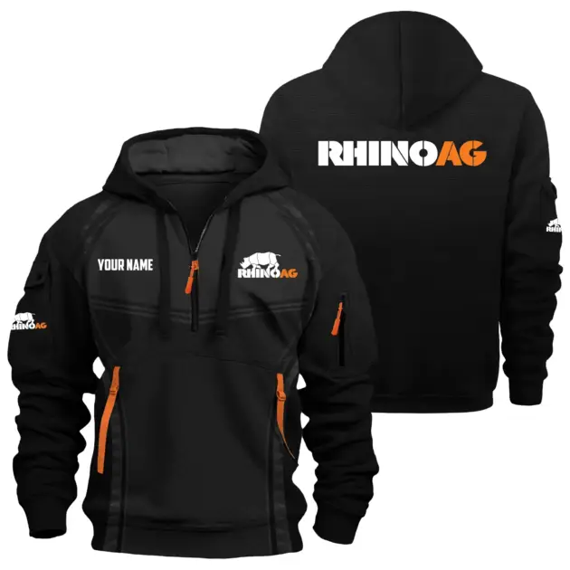 RhinoAg Exclusive Hoodie Half Zipper OUFAHHZ081914RAZ - RhinoAg Hoodie