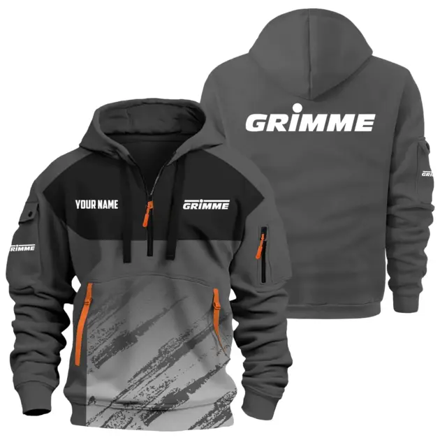 Grimme Exclusive Hoodie Half Zipper OUFAHHZ0819C04GMZ - Grimme Hoodie