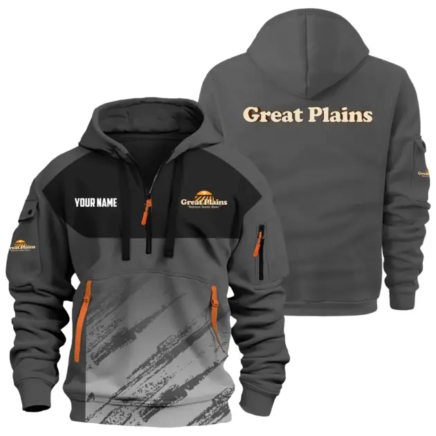Great Plains Exclusive Hoodie Half Zipper OUFAHHZ0819C04GPZ - Great Plains Hoodie