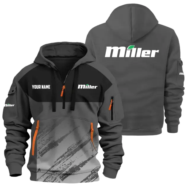 Miller Exclusive Hoodie Half Zipper OUFAHHZ0819C04MLZ - Miller Hoodie