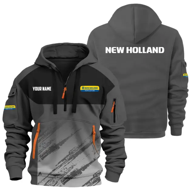 New Holland Exclusive Hoodie Half Zipper OUFAHHZ0819C04NHZ - New Holland Hoodie