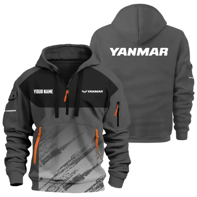 Yanmar Exclusive Hoodie Half Zipper OUFAHHZ0819C04YAZ - Yanmar Hoodie