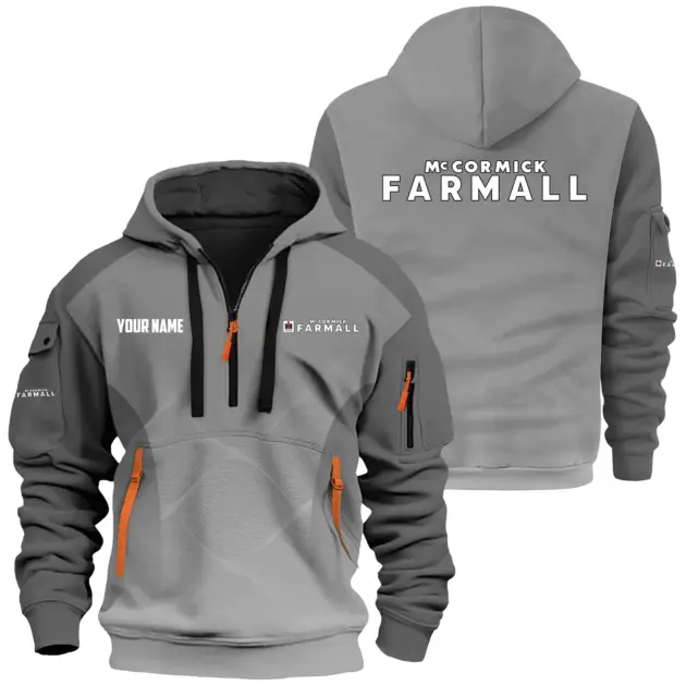 Farmall Exclusive Hoodie Half Zipper OUFAHHZ0819C05FRZ - Farmall Hoodie