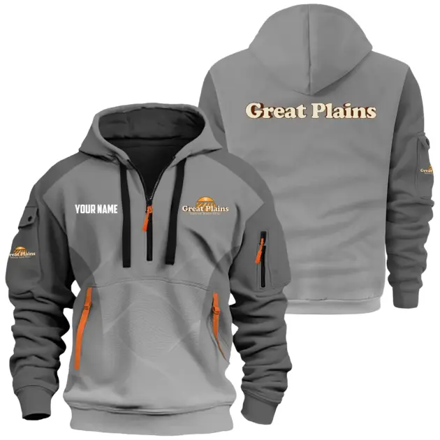 Great Plains Exclusive Hoodie Half Zipper OUFAHHZ0819C05GPZ - Great Plains Hoodie