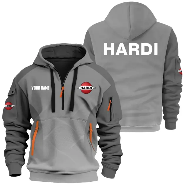 Hardi Exclusive Hoodie Half Zipper OUFAHHZ0819C05HAZ - Hardi Hoodie