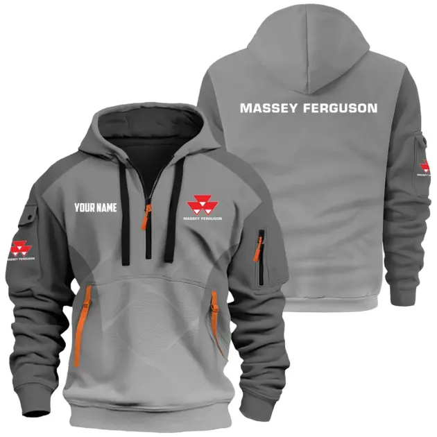 Massey Ferguson Exclusive Hoodie Half Zipper OUFAHHZ0819C05MFZ - Massey Ferguson Hoodie