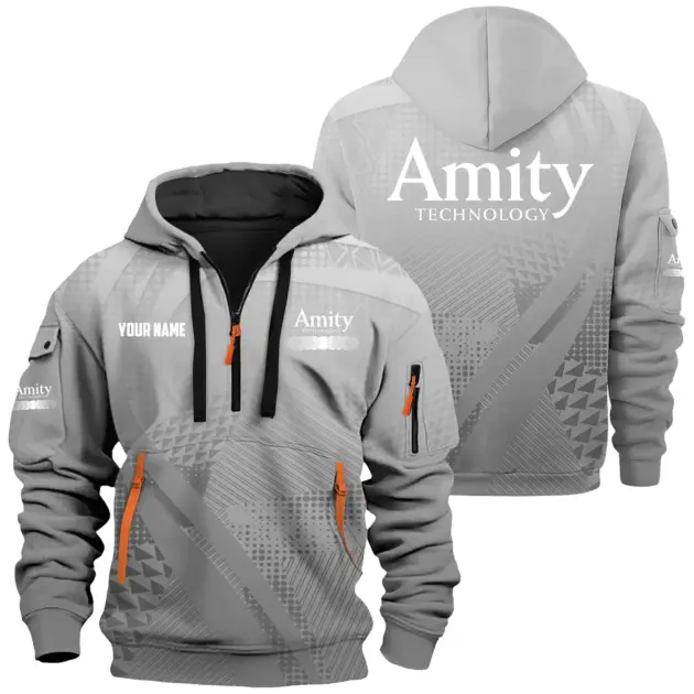 Amity Technology Exclusive Hoodie Half Zipper OUFAHHZ0819C07ATZ - Amity Technology Hoodie