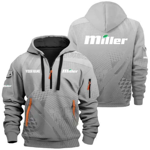 Miller Exclusive Hoodie Half Zipper OUFAHHZ0819C07MLZ - Miller Hoodie