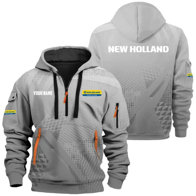 New Holland Exclusive Hoodie Half Zipper OUFAHHZ0819C07NHZ - New Holland Hoodie