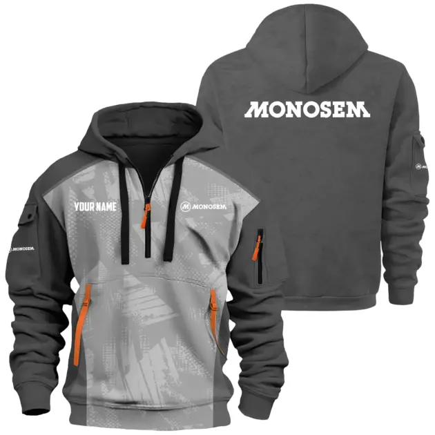 Monosem Exclusive Hoodie Half Zipper OUFAHHZ0819C10MOZ - Monosem Hoodie
