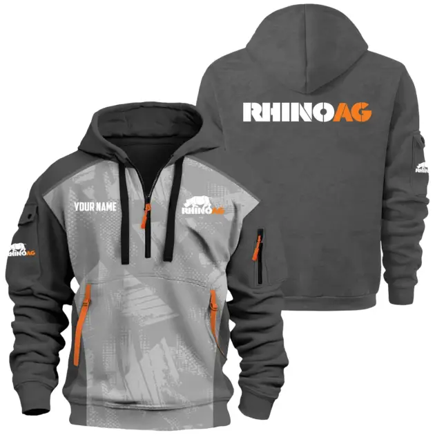 RhinoAg Exclusive Hoodie Half Zipper OUFAHHZ0819C10RAZ - RhinoAg Hoodie