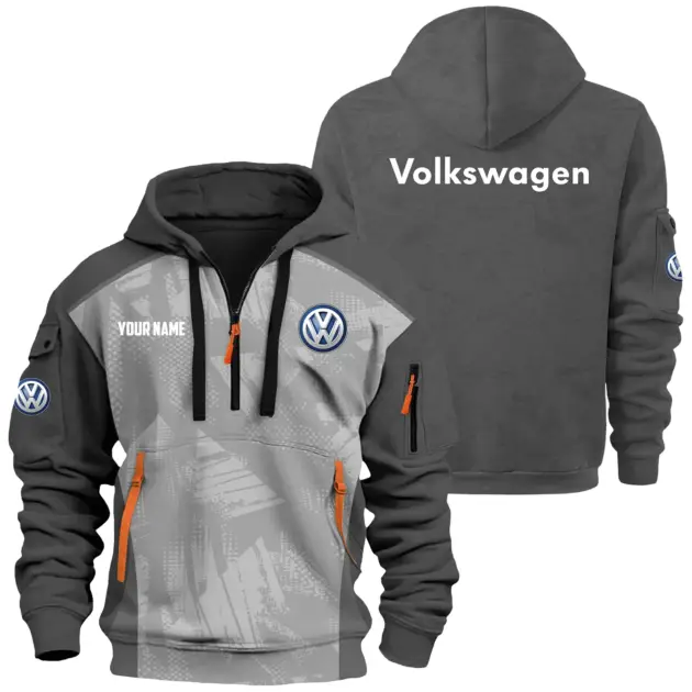 Volkswagen Exclusive Hoodie Half Zipper OUFAHHZ0819C10VWZ - Volkswagen Hoodie