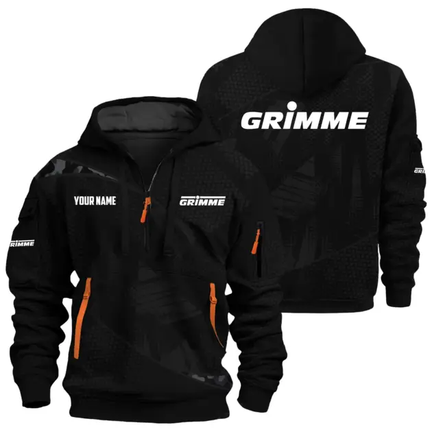 Grimme Exclusive Hoodie Half Zipper OUFAHHZ0819C12GMZ - Grimme Hoodie