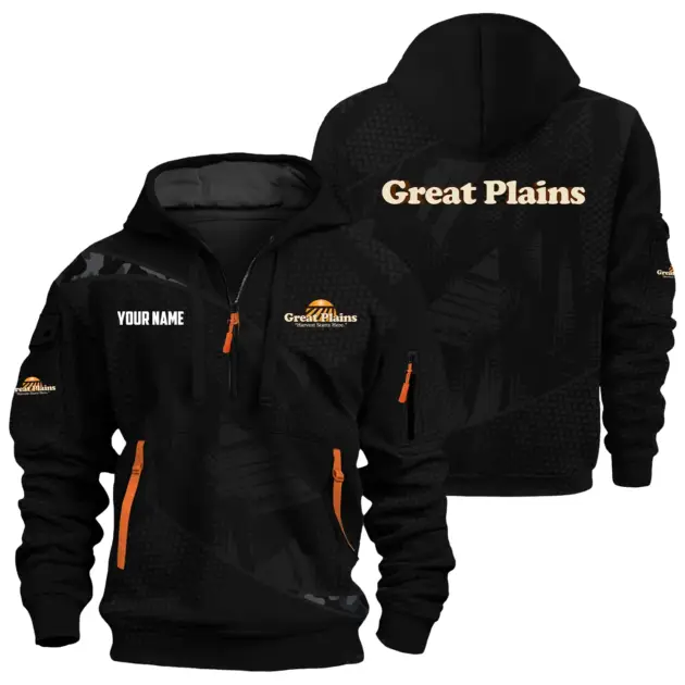 Great Plains Exclusive Hoodie Half Zipper OUFAHHZ0819C12GPZ - Great Plains Hoodie