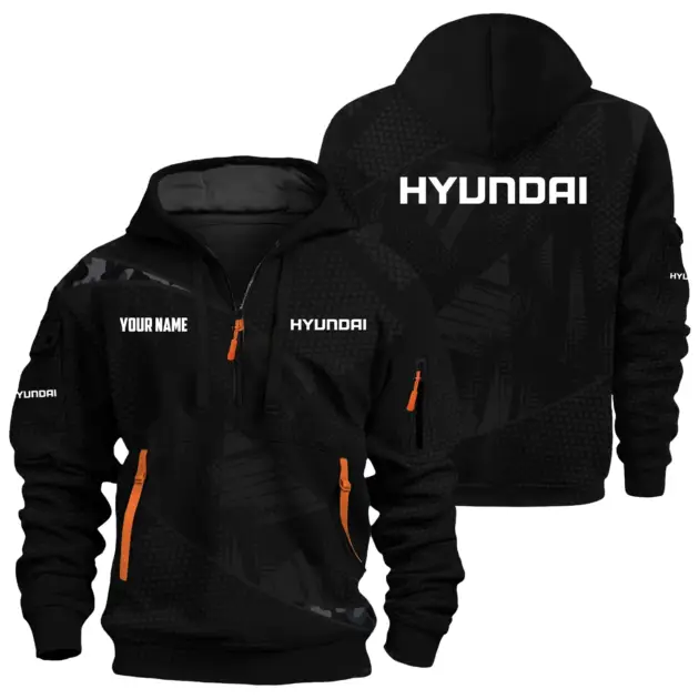 Hyundai Exclusive Hoodie Half Zipper OUFAHHZ0819C12HYZ - Hyundai Hoodie