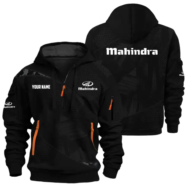 Mahindra Exclusive Hoodie Half Zipper OUFAHHZ0819C12MDZ - Mahindra Hoodie