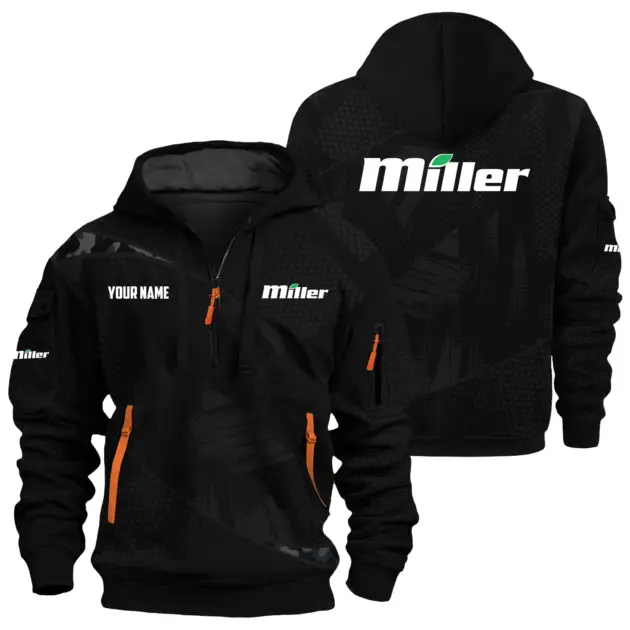 Miller Exclusive Hoodie Half Zipper OUFAHHZ0819C12MLZ - Miller Hoodie