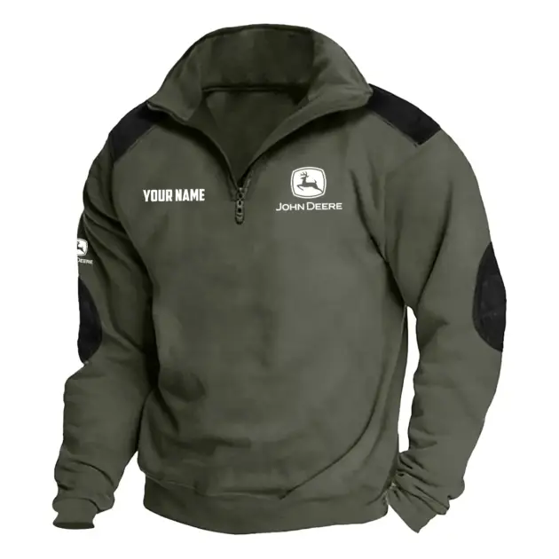 John Deere Exclusive Tactical Quarter-Zip Sweatshirt OUFASCSC0819JDZ - John Deere Sweatshirt