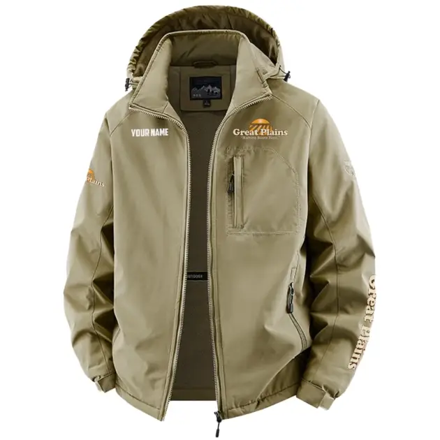Great Plains Exclusive Fleece Windbreaker Jacket Detachable Hood OUFAV2020819GPZ - Great Plains Jacket