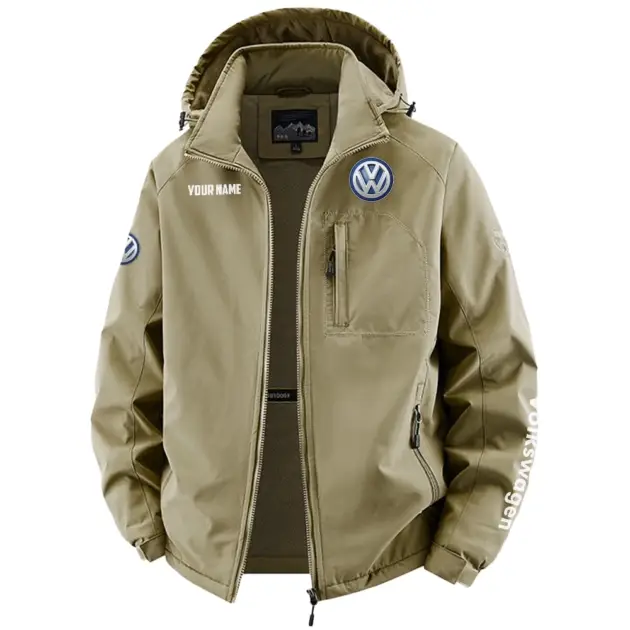Volkswagen Exclusive Fleece Windbreaker Jacket Detachable Hood OUFAV2020819VWZ - Volkswagen Jacket