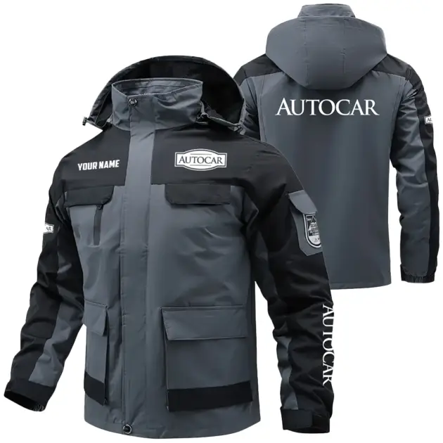 Autocar Exclusive Water Resistant Outdoor Jacket Detachable Hood OUFAV203A0819AOZ - Autocar Jacket
