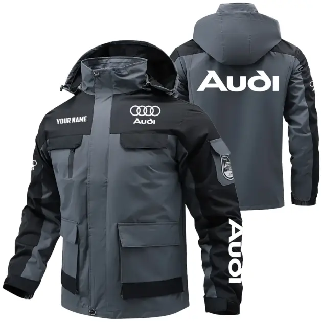 Audi Exclusive Water Resistant Outdoor Jacket Detachable Hood OUFAV203A0819AUZ - Audi Jacket