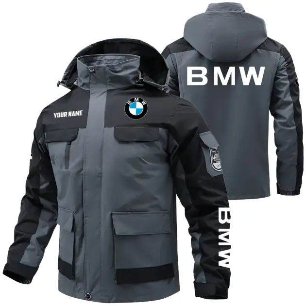 BMW Exclusive Water Resistant Outdoor Jacket Detachable Hood OUFAV203A0819BMWZ - BMW Jacket