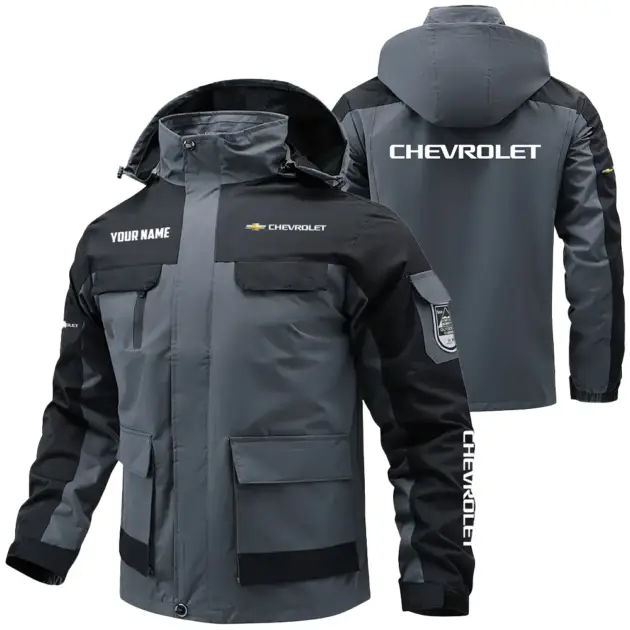 Chevrolet Exclusive Water Resistant Outdoor Jacket Detachable Hood OUFAV203A0819CEZ - Chevrolet Jacket