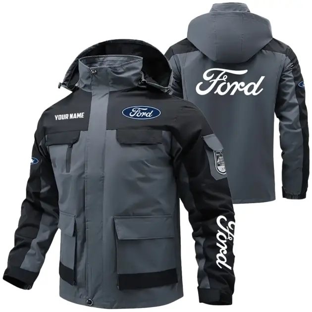 Ford Exclusive Water Resistant Outdoor Jacket Detachable Hood OUFAV203A0819F1Z - Ford Jacket