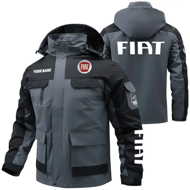 Fiat Exclusive Water Resistant Outdoor Jacket Detachable Hood OUFAV203A0819FTZ - Fiat Jacket