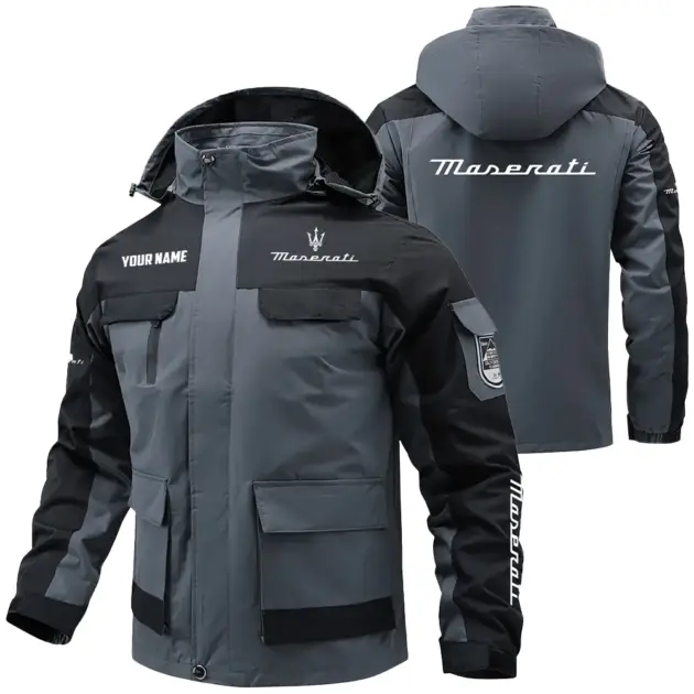Maserati Exclusive Water Resistant Outdoor Jacket Detachable Hood OUFAV203A0819MSRZ - Maserati Jacket
