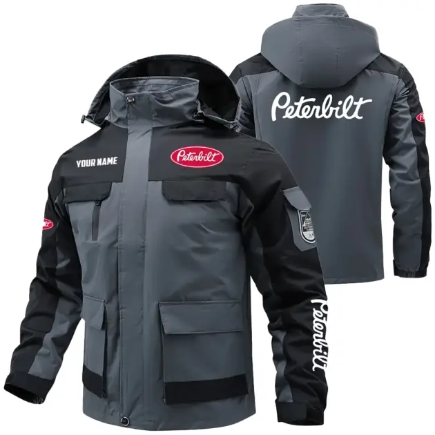 Peterbilt Exclusive Water Resistant Outdoor Jacket Detachable Hood OUFAV203A0819PTZ - Peterbilt Jacket