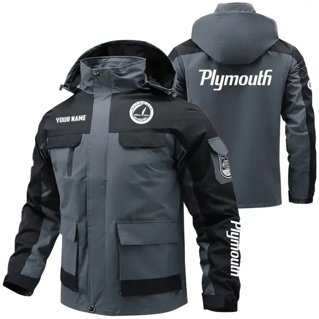 Plymouth Exclusive Water Resistant Outdoor Jacket Detachable Hood OUFAV203A0819PYZ - Plymouth Jacket