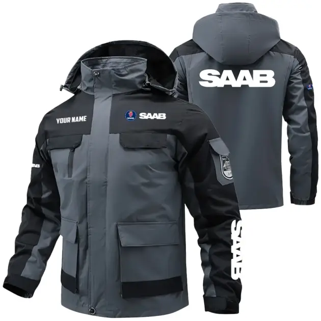 Saab Exclusive Water Resistant Outdoor Jacket Detachable Hood OUFAV203A0819SBZ - Saab Jacket